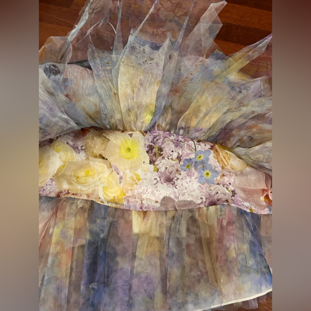 NWT Zimmermann Rhythmic Floral Print Tiered Skirt 1 US6 - Picture 9 of 17